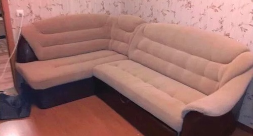 Перетяжка углового дивана. Цивильск